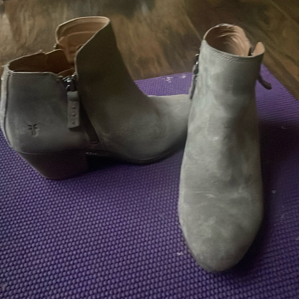 Suede Frye booties